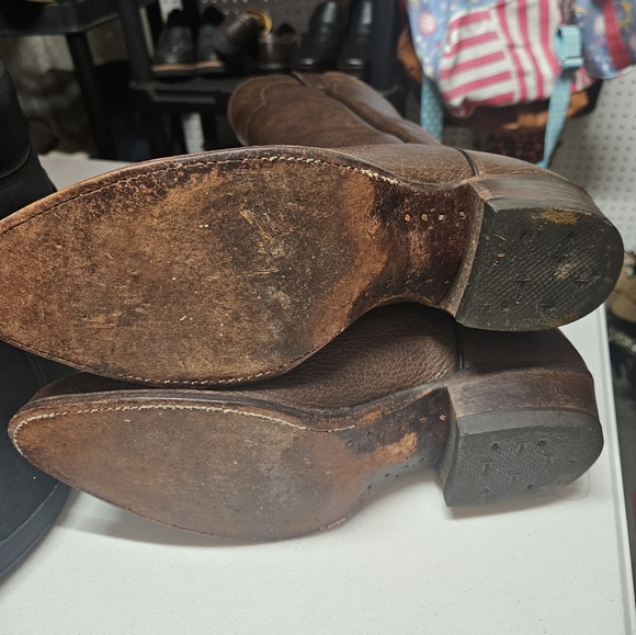 Justin Men's Full Brown Buffalo Skin  Cowboy,  Western Boot. SIZE 10 D - Picture 12 of 12